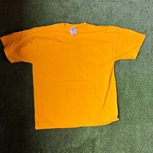 Yellow vintage Jerzees cotton t shirt